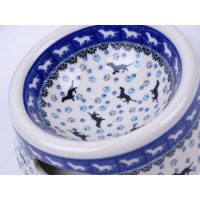 Bunzlau dierenvoerbak 18 cm. klein * 524-2151 teckel *