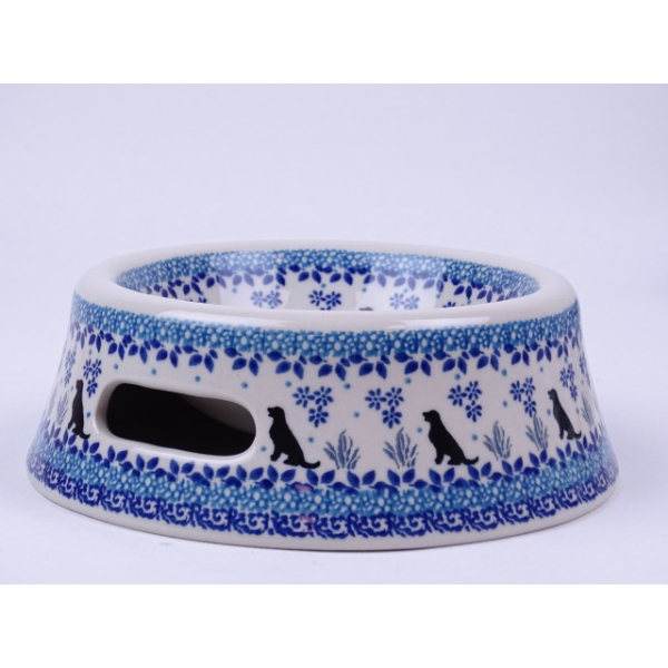 Bunzlau dierenvoerbak 21 cm. groot * 525-2856 hond *