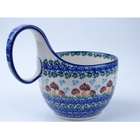 Bunzlau waterscoop/ soepkom 400 ml.  * 845-1732 paddestoel  *