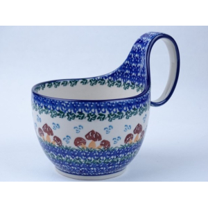 Bunzlau waterscoop/ soepkom 400 ml.  * 845-1732 paddestoel  *