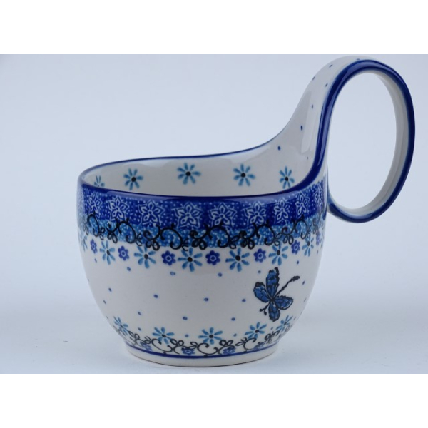 Bunzlau waterscoop/ soepkom  400 ml.  * 845-1944 libelle *