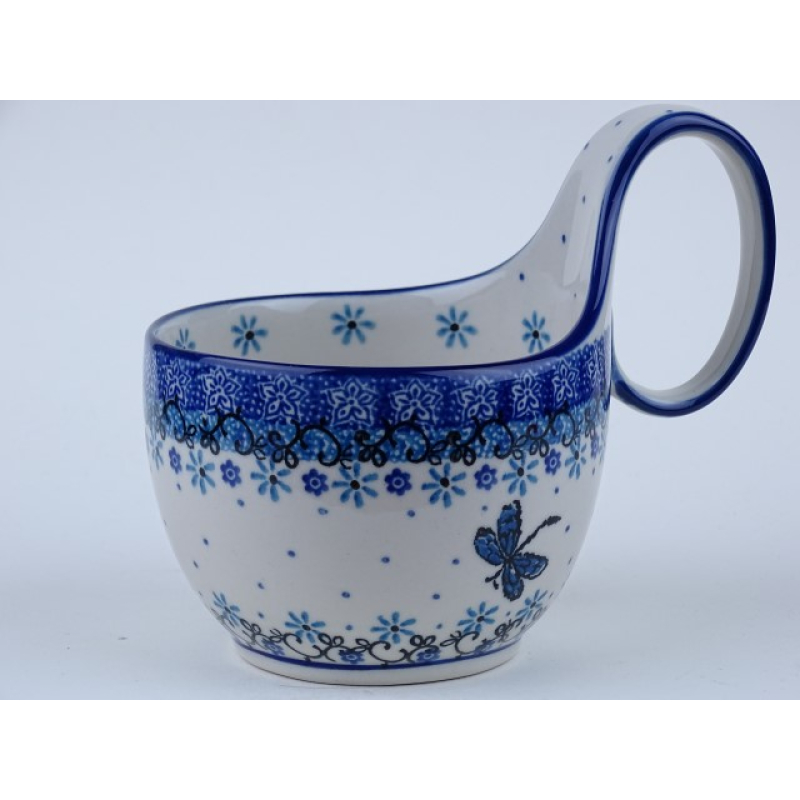 Bunzlau waterscoop/ soepkom  400 ml.  * 845-1944 libelle *