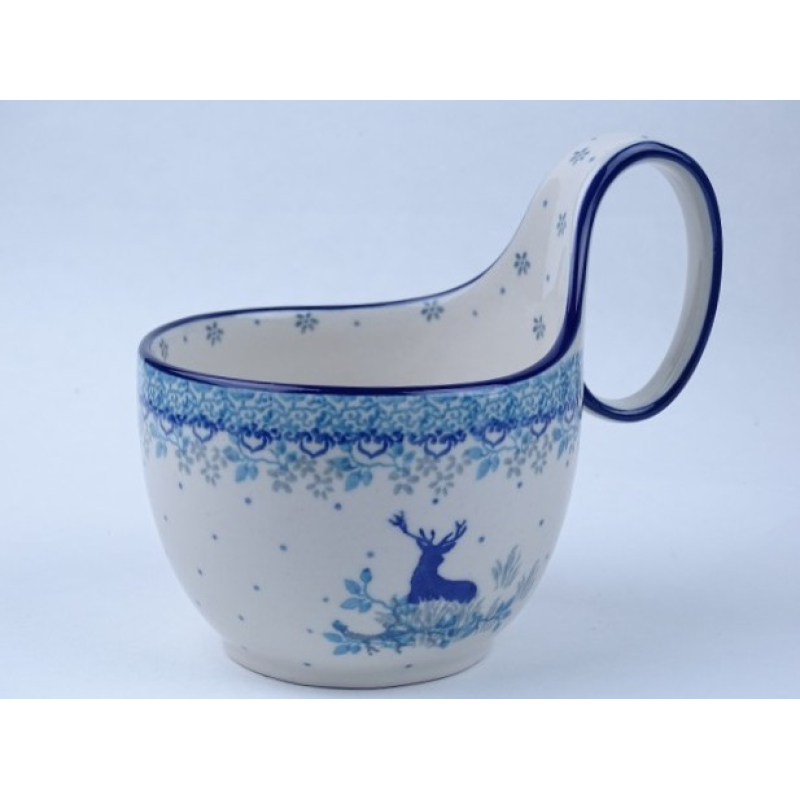 Bunzlau waterscoop/ soepkom 400 ml.* 845-2858 hert *