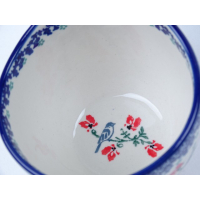 Bunzlau waterscoop/ soepkom  400 ml.  * 845-3209 vogeltjes *