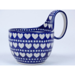 Bunzlau waterscoop/ soepkom  400 ml.  * 845-375E hartjes *