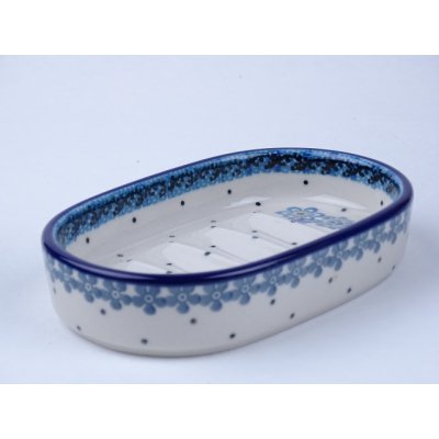 Bunzlau zeepschaaltje 14 cm. * G63-2075 * Bunzlau zeepschaaltje 14 cm. * G63-2075 *