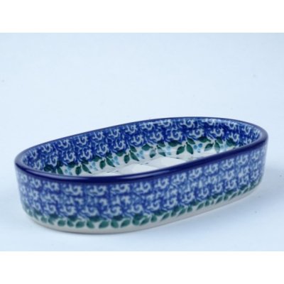 Bunzlau zeepbakje ovaal 14 cm. * G63-2785 * Bunzlau zeepbakje ovaal 14 cm. * G63-2785 *