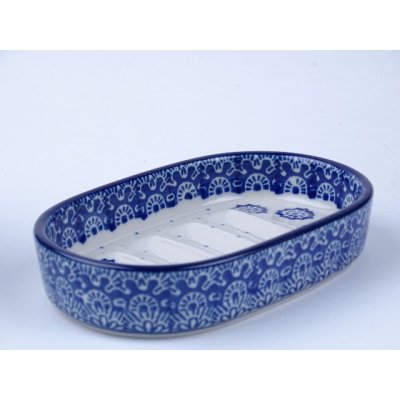 Bunzlau zeepschaaltje 14 cm. * G63-884 * Bunzlau zeepschaaltje 14 cm. * G63-884 *